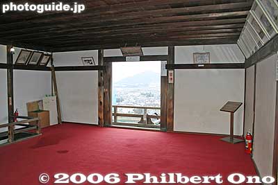 Top floor
The top floor was called the Koran Room.

高欄の間
Keywords: aichi prefecture inuyama castle national treasure