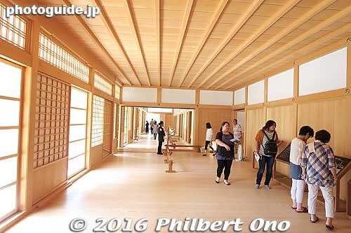 Corridor of the palace, made of fragrant hinoki cypress.
Keywords: aichi nagoya castle
