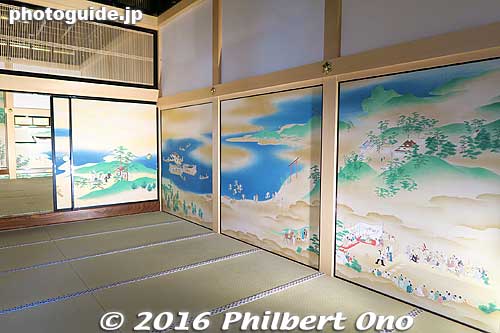 Paintings show scenes from Wakayama.
Keywords: aichi nagoya castle