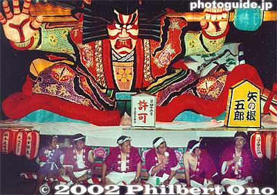 Nebuta are giant, wire-frame, paper lanterns shaped in various legendary and macho characters.
The Aomori Nebuta Matsuri is held in Aomori City in Aomori Prefecture during Aug. 2-7. Nebuta are giant, wire-frame, paper lanterns shaped in various legendary and macho characters such as samurai warriors, demons, and gods. They are fantastic works of art dramatically illuminated from the inside. The floats are paraded along the main streets of the city near Aomori Station every night of the festival.

From August 2 to 6, the Nebuta parade is held from 7 p.m. to 9 p.m. On the 2nd and 3rd, the parade is geared for the many children who participate by pulling the floats. About 15 large Nebuta floats and some small Nebuta floats for the children are paraded.

The festival's peak period is from the 4th to the 6th when over 20 large Nebuta floats make their rounds. Be sure to see the festival on one of these three nights.

On the 7th, the last day, the parade is in the afternoon from 1 p.m. to 2:30 p.m. Later in the evening, the Nebuta floats are put on boats to be highlighted by a fireworks display.

The festival is designated by the government as an Important Intangible Folk Culture Asset and not to be missed if you have the chance. It's well worth the trip up north.
Keywords: aomori nebuta festival float lantern japansculpture japanpaint