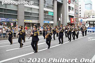 The flag dancers were followed by a marching band from the fire dept. 消防音楽隊
Keywords: chiba matsudo Naoko Yamazaki astronaut 