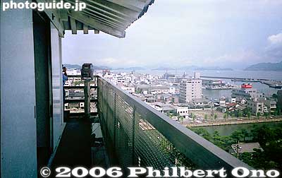 Top floor balcony
Keywords: ehime prefecture imabari castle