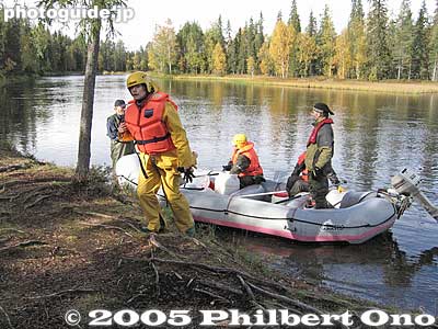 Lunch break
Keywords: Finland river rafting Kitkajoki