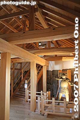 Inside the reconstructed Hoshii Yagura Turret on the lower floor.
Keywords: fukushima aizuwakamatsu aizu-wakamatsu tsurugajo castle