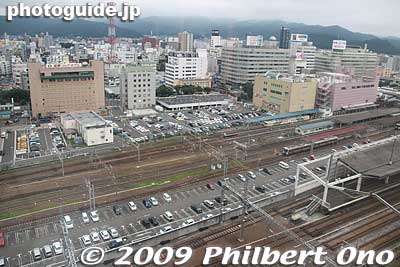 View of Fukushima Station's east side.
Keywords: fukushima station train tracks