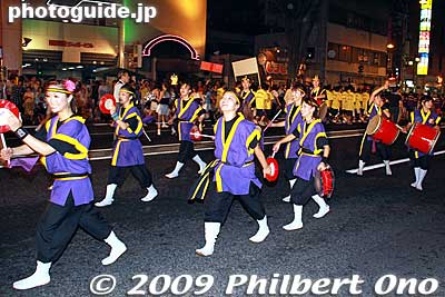 Eisa group from Okinawa
Keywords: fukushima waraji matsuri festival dancers parade women