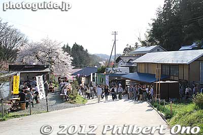 Souvenir shops are food stalls.
Keywords: fukushima miharu takizakura cherry blossoms tree weeping tree flowers sakura