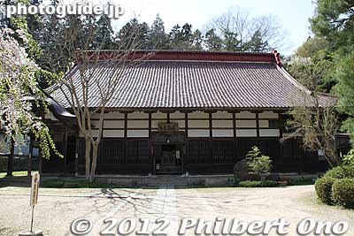 Dairinji Hondo Hall.
Keywords: fukushima nihonmatsu dairinji temple