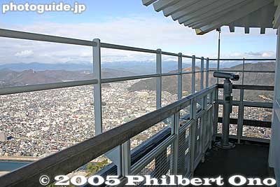 Castle tower observation deck
Marvelous views of Gifu city can be had.
Keywords: Gifu castle tower city
