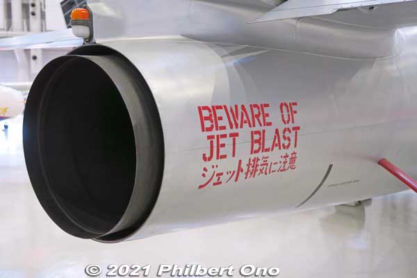 Lockheed T-33A engine exhaust.
Keywords: gifu Kakamigahara Air Space Museum aviation airplane