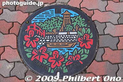 Ogaki manhole, Gifu Pref.
Keywords: gifu ogaki promenade canal castle moat cherry blossoms sakura flowers manhole