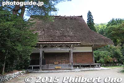 Myozenji Hondo worship hall.
Keywords: gifu shirakawa-mura village shirakawa-go thatched roof temple Buddhist