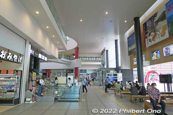 Inside JR Hakodate Station.
