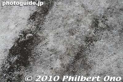 Dirt sprinked on the snowy and icy paths gives your shoes better grip. It is very easy to slip and fall while walking on Sapporo's icy roads and sidewalks.
Keywords: hokkaido sapporo snow festival ice sculptures statue 