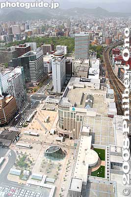 View of Sapporo Station's west side from JR Tower.
Keywords: hokkaido sapporo train station