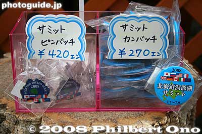 G8 Hokkaido Toyako Summit merchandise: Pins
Keywords: hokkaido sobetsu-cho mt. usuzan ropeway g8 toyako summit souvenirs merchandise