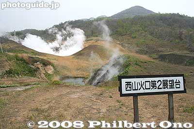 View from the No. 2 Nishiyama Crater Lookout deck
Keywords: hokkaido toyako-cho nishiyama craters volcano trail park