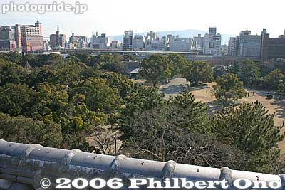 View from castle
The train station can be seen in the distance.
Keywords: Hyogo Prefecture Akashi castle