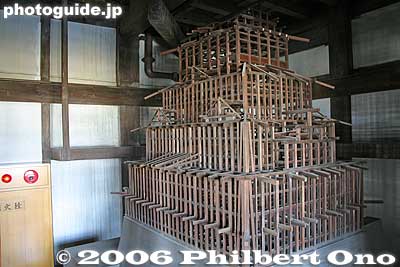 Wooden framework of castle tower
Keywords: hyogo prefecture himeji castle national treasure