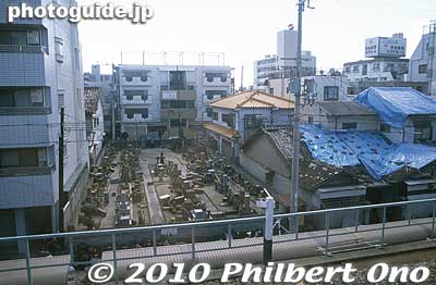 The next day, I again visited Kobe, this time by train to Ashiya Station. See gravestones overturned.
Keywords: hyogo kobe ashiya hanshin earthquake 