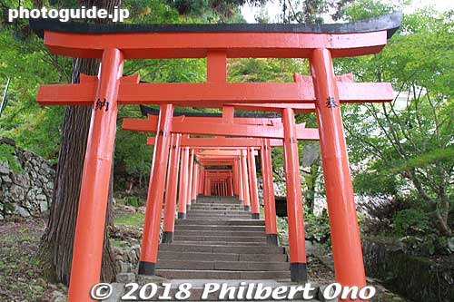 The torii gate path goes along the east side of Izushi Castle.
Keywords: hyogo toyooka izushi castle inari shrine torii