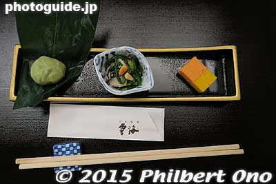 Appetizer, Kyoto
Keywords: japanese food