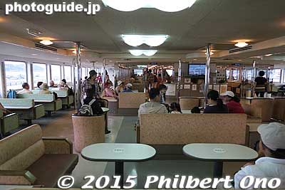 Inside the ferry going to Naoshima. Free seating.
Keywords: kagawa naoshima island