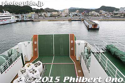 Ferry leaving Uno Port.
Keywords: kagawa naoshima island