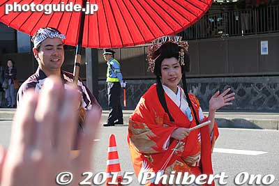 Keywords: kanagawa hakone-machi yumoto daimyo gyoretsu feudal lord procession samurai matsuri princess