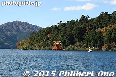 Keywords: kanagawa moto hakone lake ashi ashinoko torii