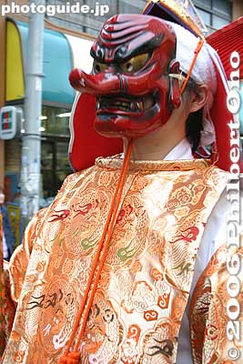 Tengu (nose is not shaped like a phallus)
Keywords: kanagawa kawasaki kanayama jinja shrine phallus penis kanamara matsuri festival