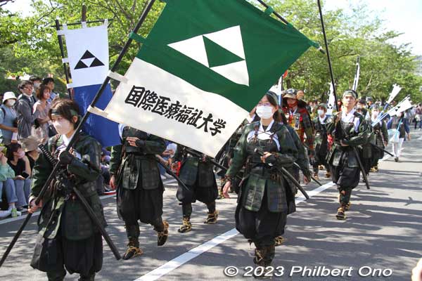 Group for Hōjō Choko (Gen'an), second and youngest son of Hōjō Sōun. 北条長綱隊  国際医療福祉大学
Keywords: Kanagawa Odawara Hojo Godai Matsuri Festival samurai parade