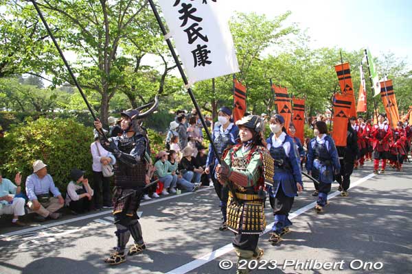 Entourage for the third Odawara Castle lord, Hojo Ujiyasu.
Keywords: Kanagawa Odawara Hojo Godai Matsuri Festival samurai parade