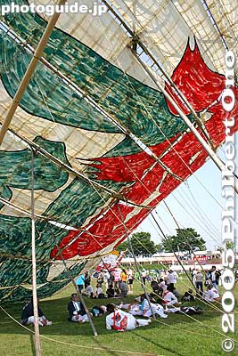 Lean-to shade.
Keywords: kanagawa, sagamihara, giant kite, matsuri, festival, odako