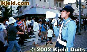 The 2002 World Cup season was one of the most memorable and frenzied times in Japan. The whole country went crazy over soccer, especially while watching the Japan team.
Keywords: world cup soccer osaka kobe 2002 fans kjeld duits