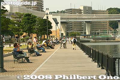 Verny Park waterfront. People tried to see the USS George Washington arrive, but in vain. The Verny Commemorative Museum can be seen in the rear.
Keywords: kanagawa yokosuka verny park waterfront 