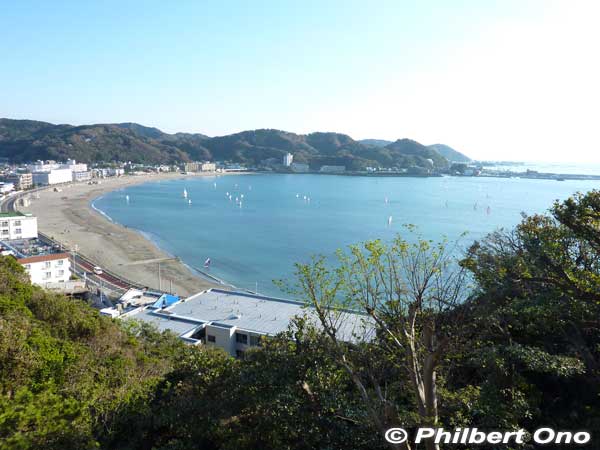 View of Zushi Beach from the hillside.
Keywords: Kanagawa Zushi beach