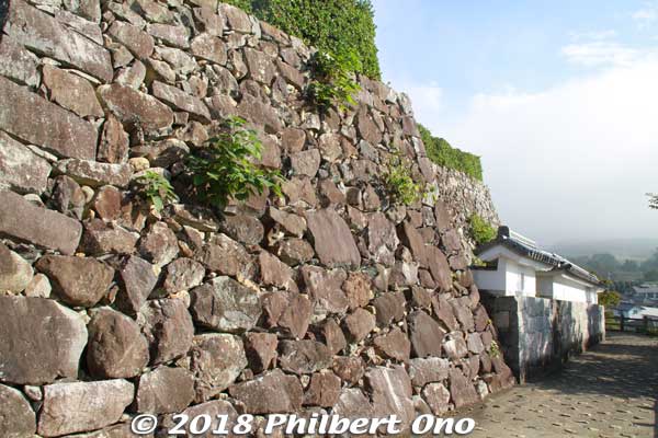 Stone wall of the main castle tower.
Keywords: kyoto Fukuchiyama Castle