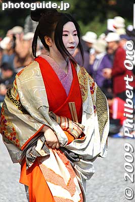 Yoshino Tayu, a high-ranking geiko entertainer. 吉野太夫
Keywords: kyoto jidai matsuri festival of ages