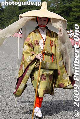 Madame Fujiwara Tameie was the author of the Izayoi Nikki diary in 1277. 藤原為家の室
Keywords: kyoto jidai matsuri festival of ages