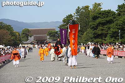 Fujiwara Period (898–1185) 藤原時代：藤原公卿参朝列
Keywords: kyoto jidai matsuri festival of ages
