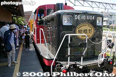 Torokko train at Arashiyama for Hozu Gorge
Keywords: kyoto prefecture kameoka hozu gorge torokko train