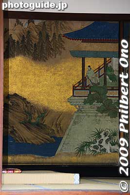 Painting inside the Ogakumonjo.
Keywords: kyoto imperial palace gosho emperor residence 