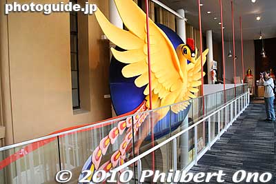 Large hinotori phoenix sculpture from Tezuka Osamu.
Keywords: kyoto manga museum
