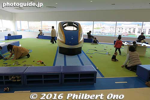 Kids' playroom on 2nd floor
Keywords: Kyoto Railway railroad train Museum