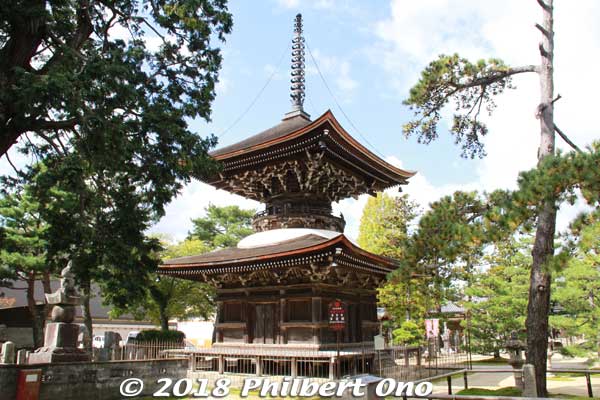 The elegant Tahoto Pagoda, a National Important Cultural Property. 多宝塔
Keywords: kyoto miyazu chionji rinzai zen buddhist temple japantemple