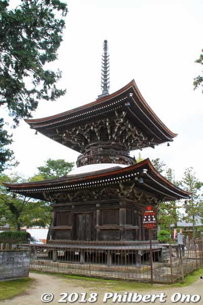 Chionji Temple's Tahoto Pagoda is the Tango region's only relic remaining from the Muromachi Period. 多宝塔
Keywords: kyoto miyazu chionji rinzai zen buddhist temple