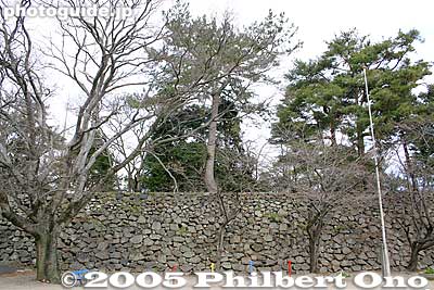 Stone wall in the Honmaru
Keywords: Mie Prefecture Tsu Castle