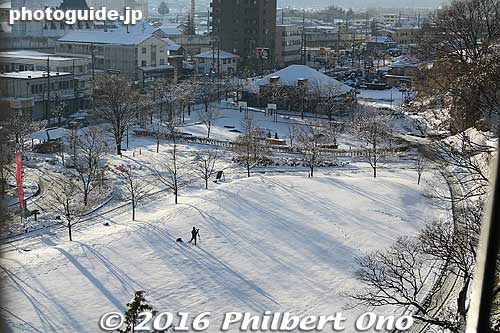 Snowy view from the South Turret.
Keywords: nagano ueda castle sanada clan