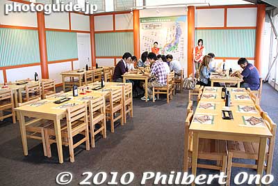This is not a restaurant. It's where you can try writing on wooden tablets. Inside the Hands-on Learning Center.
Keywords: nara heijo-kyo capital heijo palace 